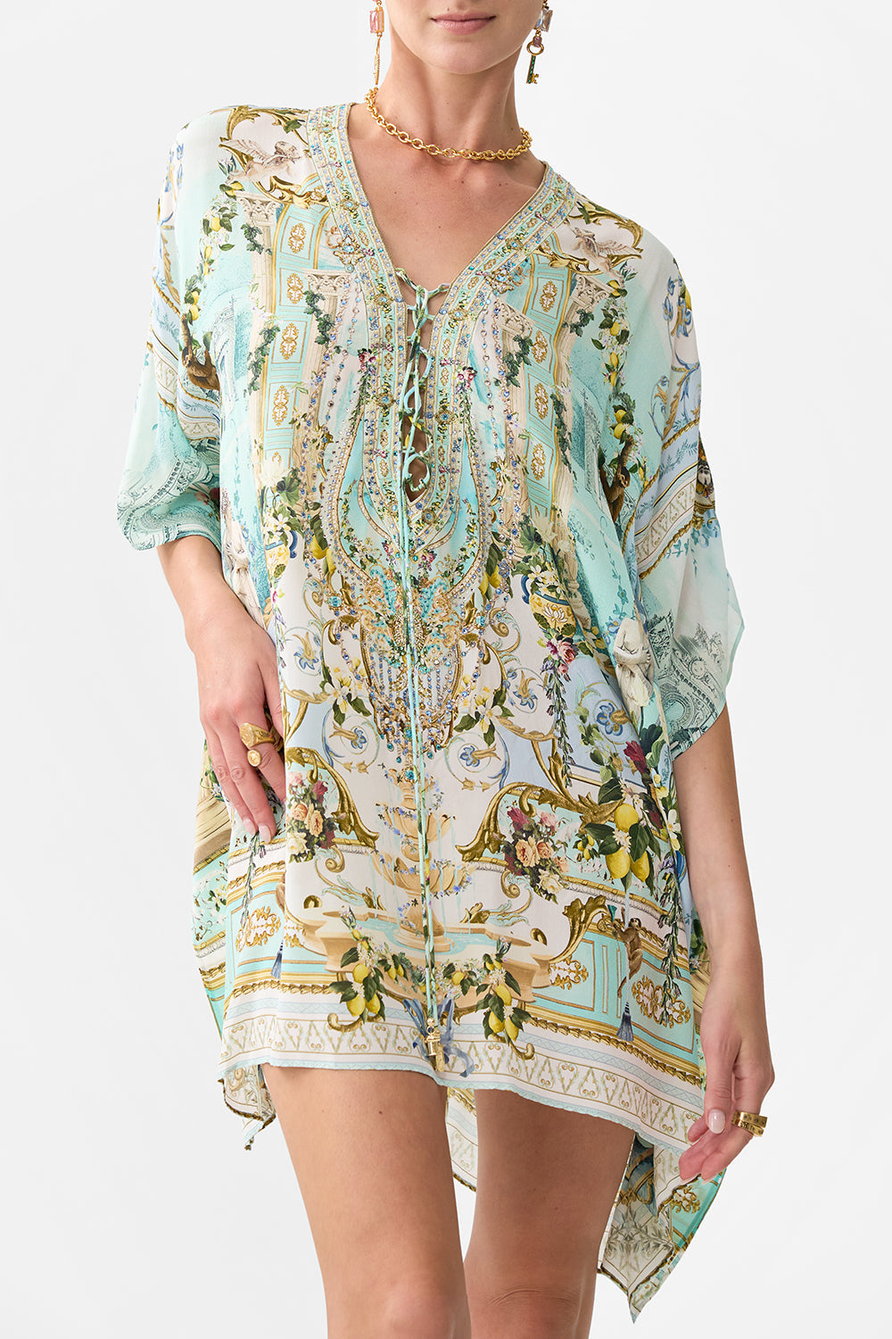 SHORT LACE UP KAFTAN VENUS ON A VESPA