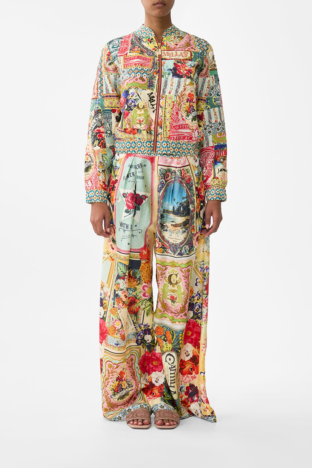 The CAMILLA Bomber Jacket in our Soap Opera print.