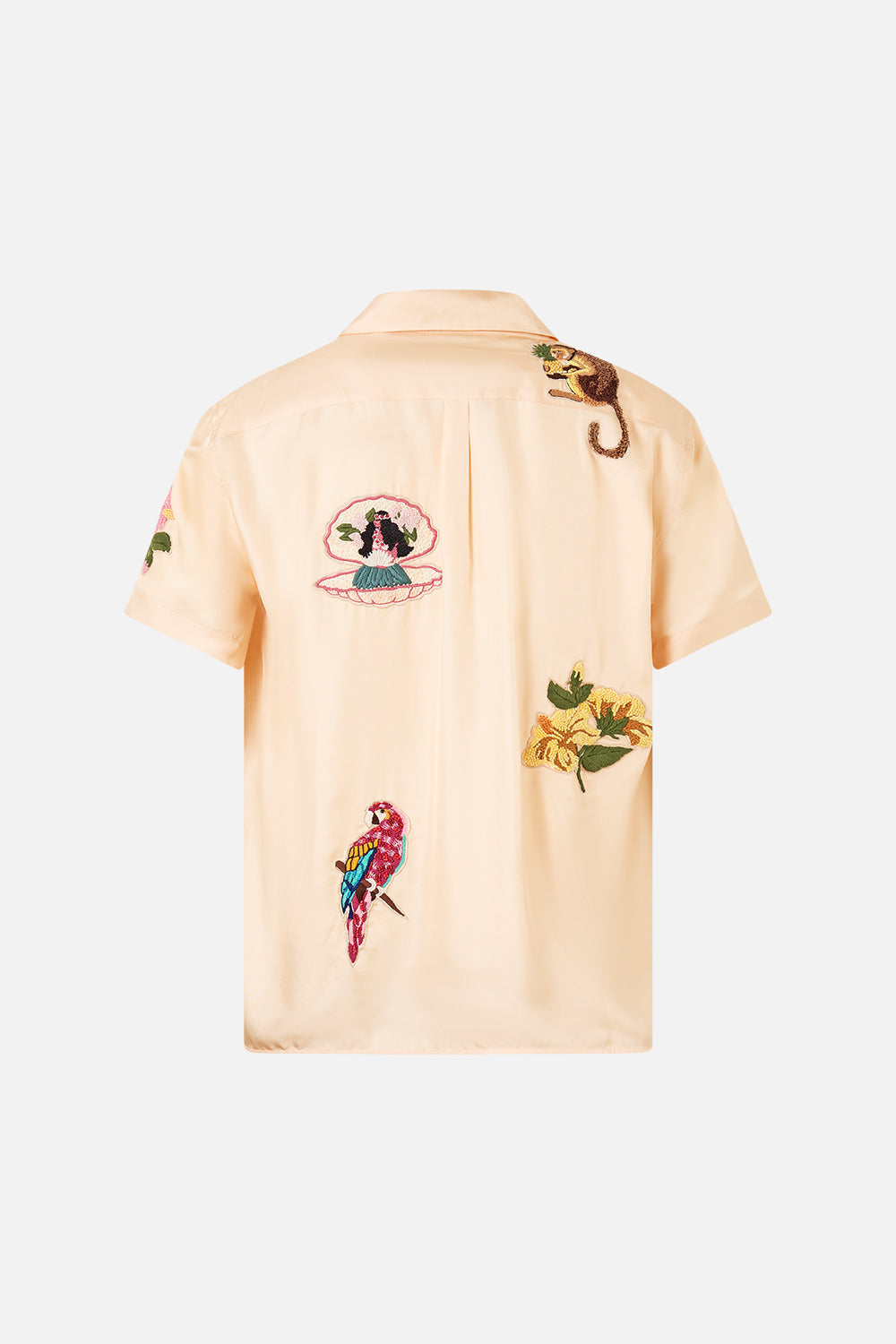 OVERSIZED BUTTON THROUGH SHORT SLEEVE SHIRT WELCOME TO THE WHITE LOTUS