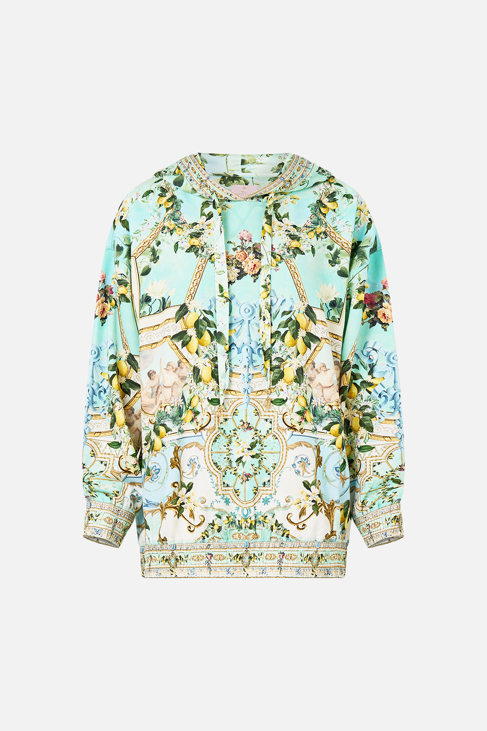 SILK BAND OVERSIZED HOODIE WITH POCKETS VENUS ON A VESPA