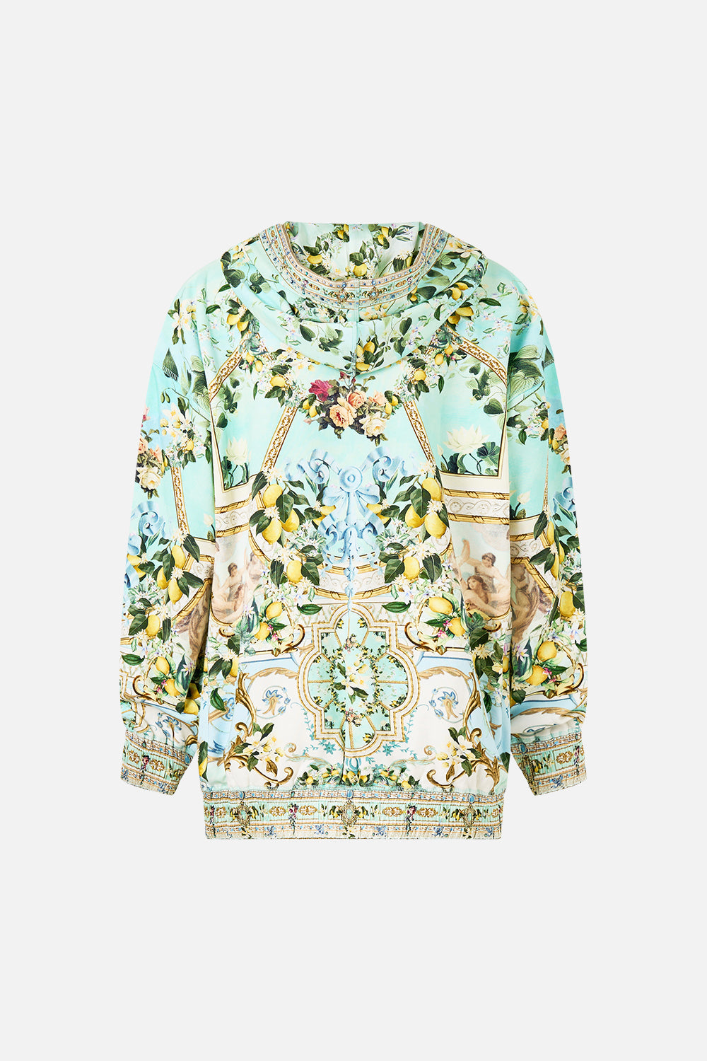 SILK BAND OVERSIZED HOODIE WITH POCKETS VENUS ON A VESPA