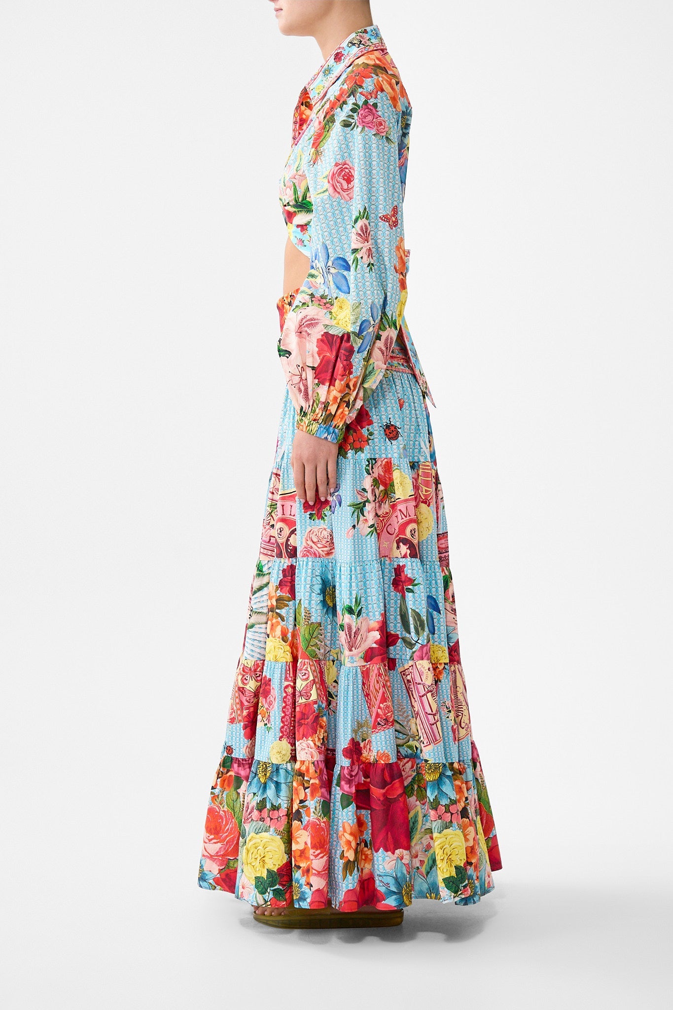 The CAMILLA JERSEY TANK DRESS OTTOMAN OPULENCE in our  print.