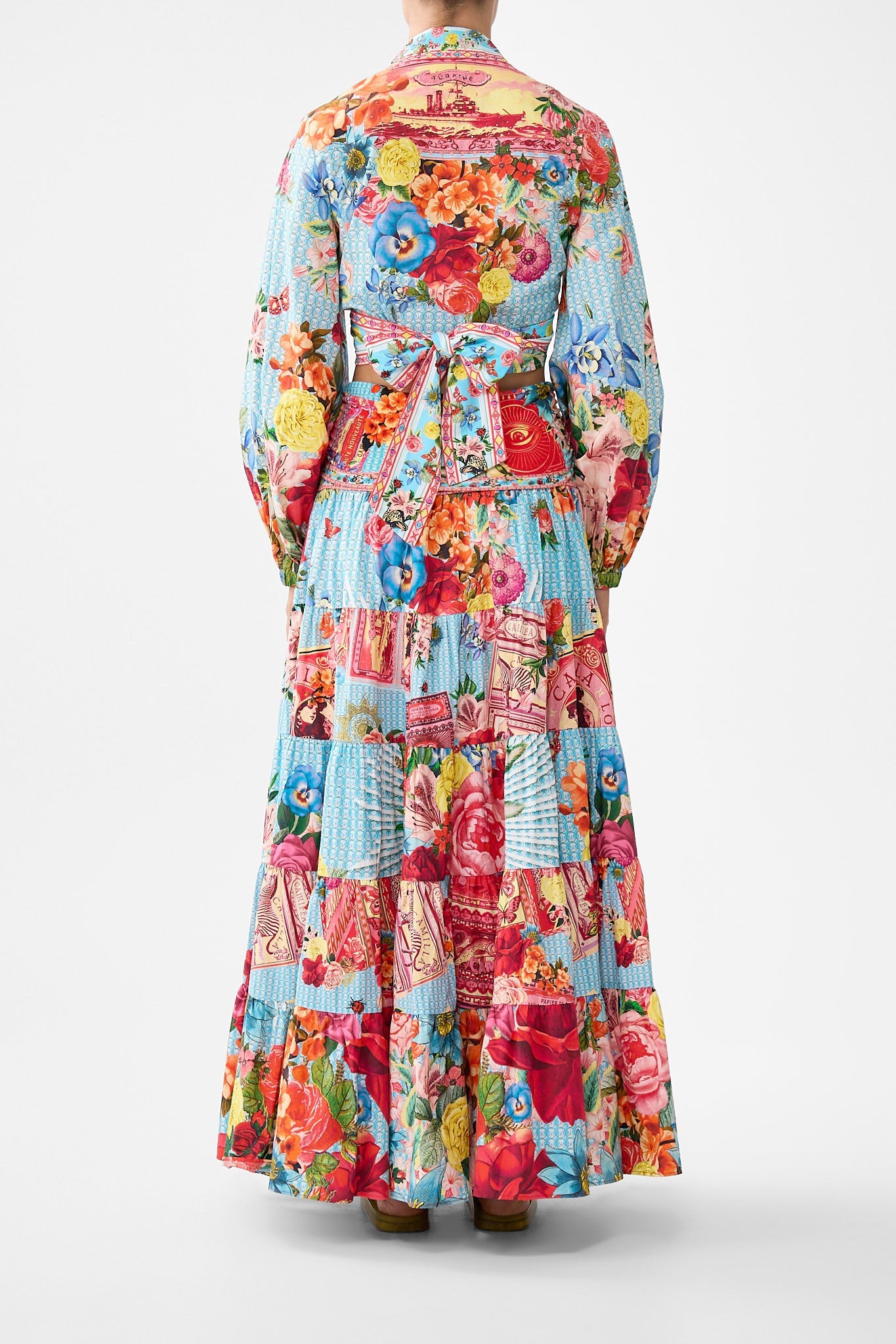 The CAMILLA JERSEY TANK DRESS OTTOMAN OPULENCE in our  print.