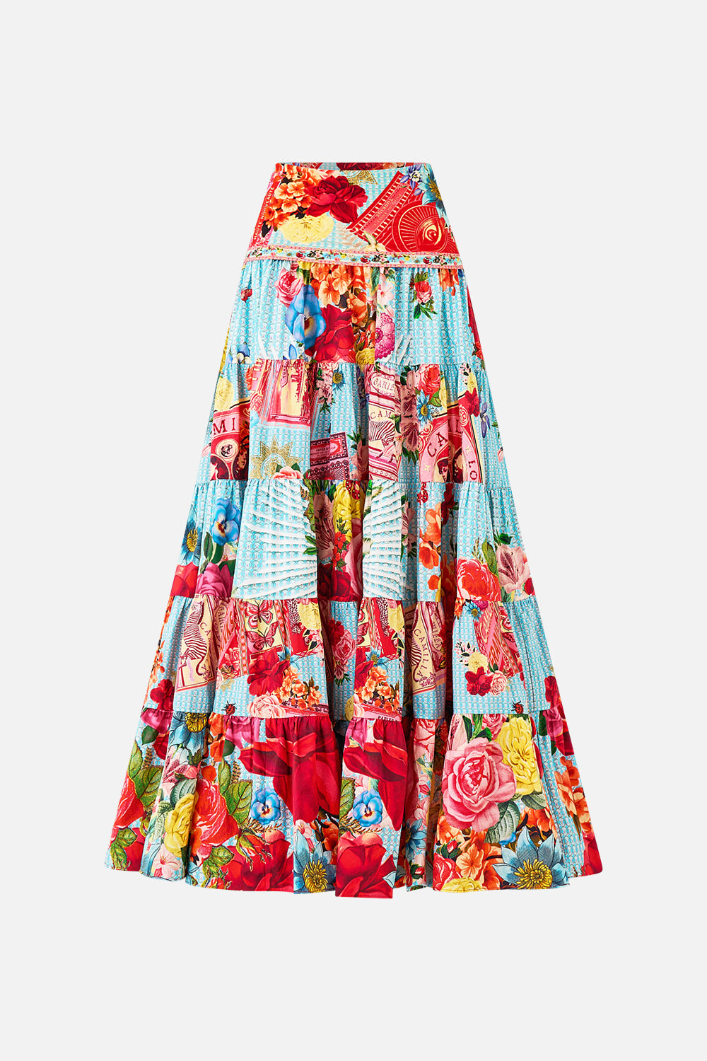 The CAMILLA JERSEY TANK DRESS OTTOMAN OPULENCE in our  print.