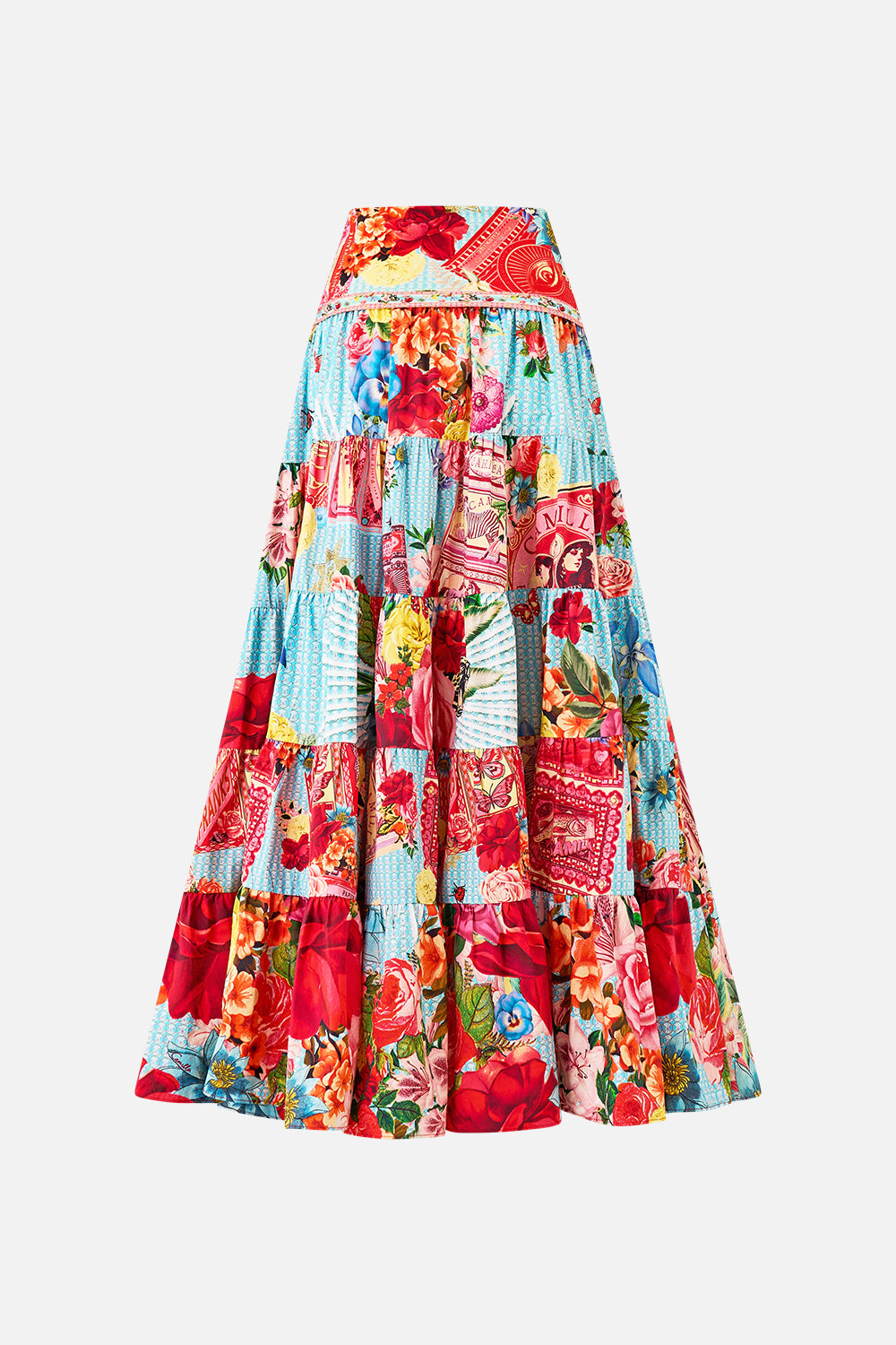 The CAMILLA JERSEY TANK DRESS OTTOMAN OPULENCE in our  print.