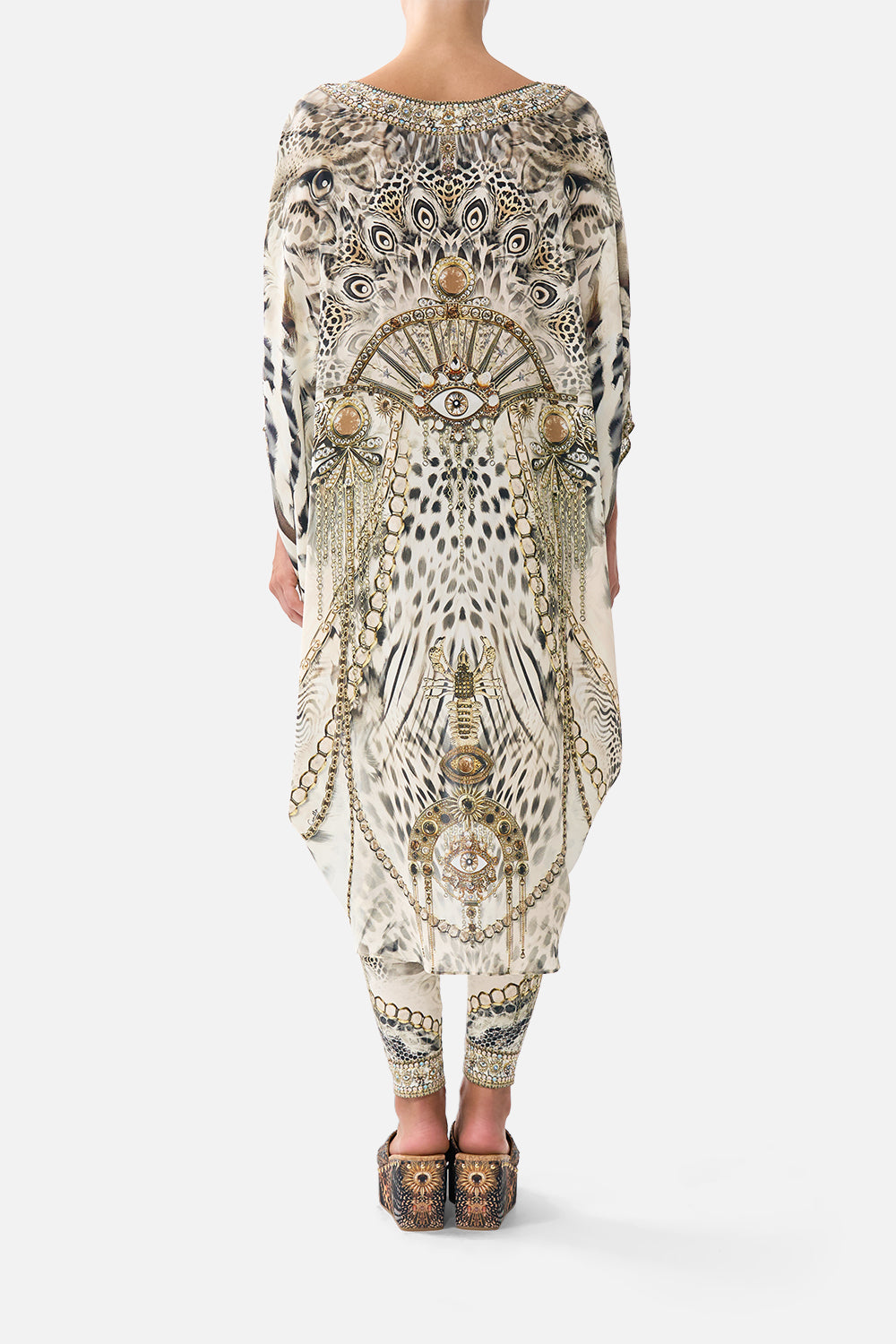 The CAMILLA GATHERED MINI TIERED DRESS WITH FRILL DETAIL LEGEND HAS IT in our  print.