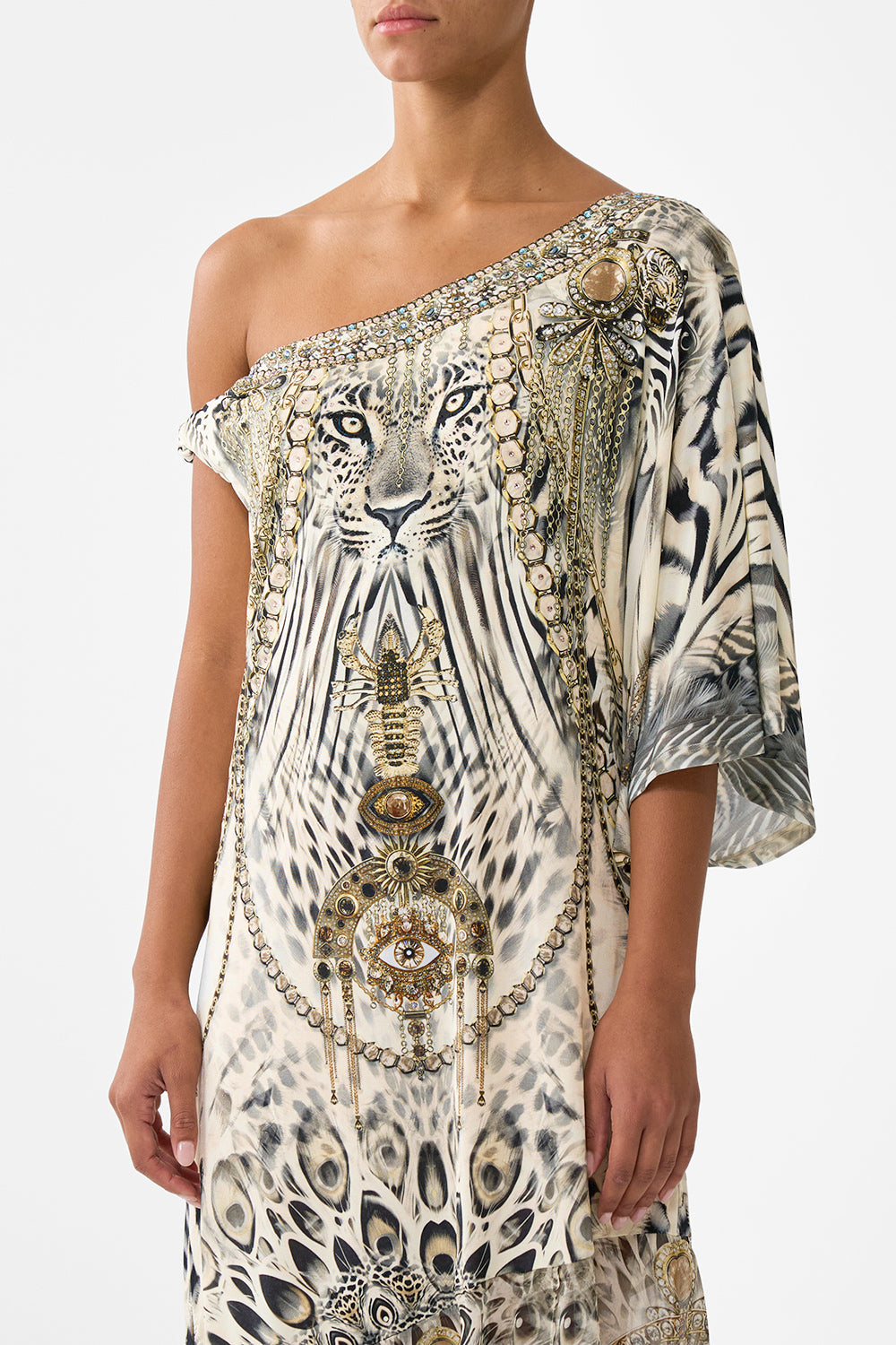 TWISTED ONE SHOULDER DRESS LADY LIONHEART