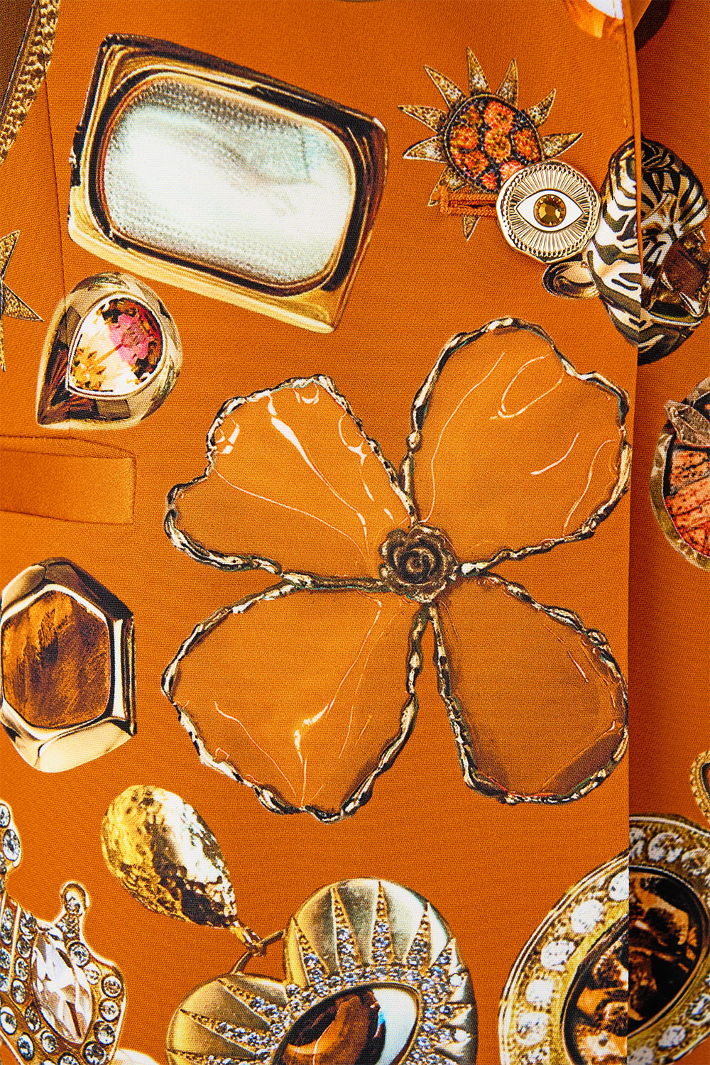 SINGLE BREASTED PEAK COLLAR BLAZER TALISMANS OF TURKIYE