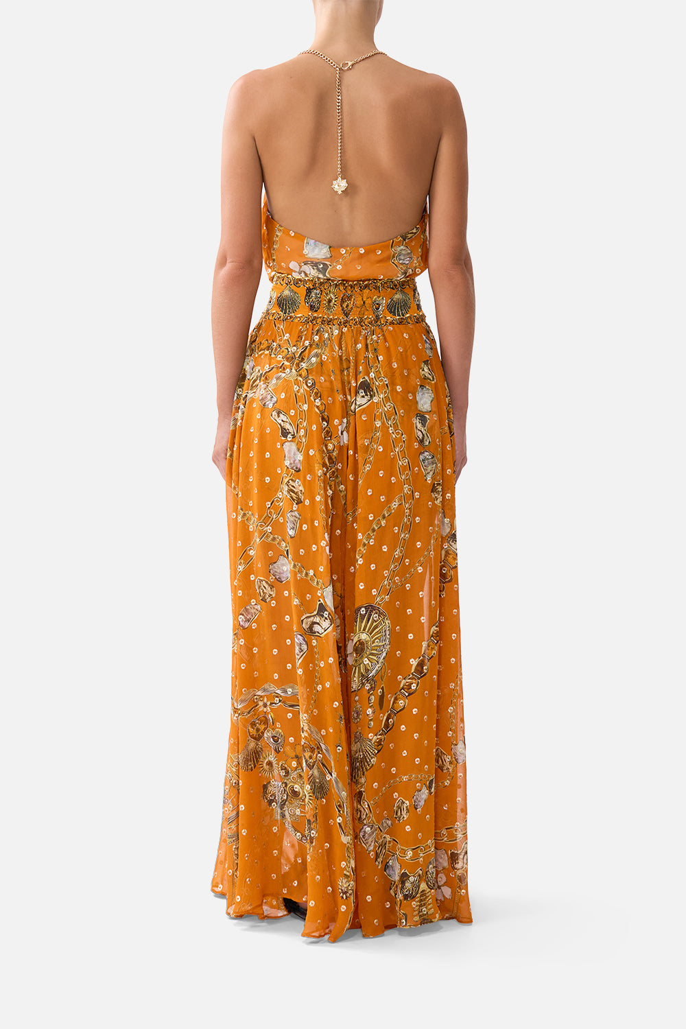The CAMILLA UNDERWIRE SQUARE NECK ONE PIECE WITH SCOOP BACK THE BOSPHOROUS in our  print.