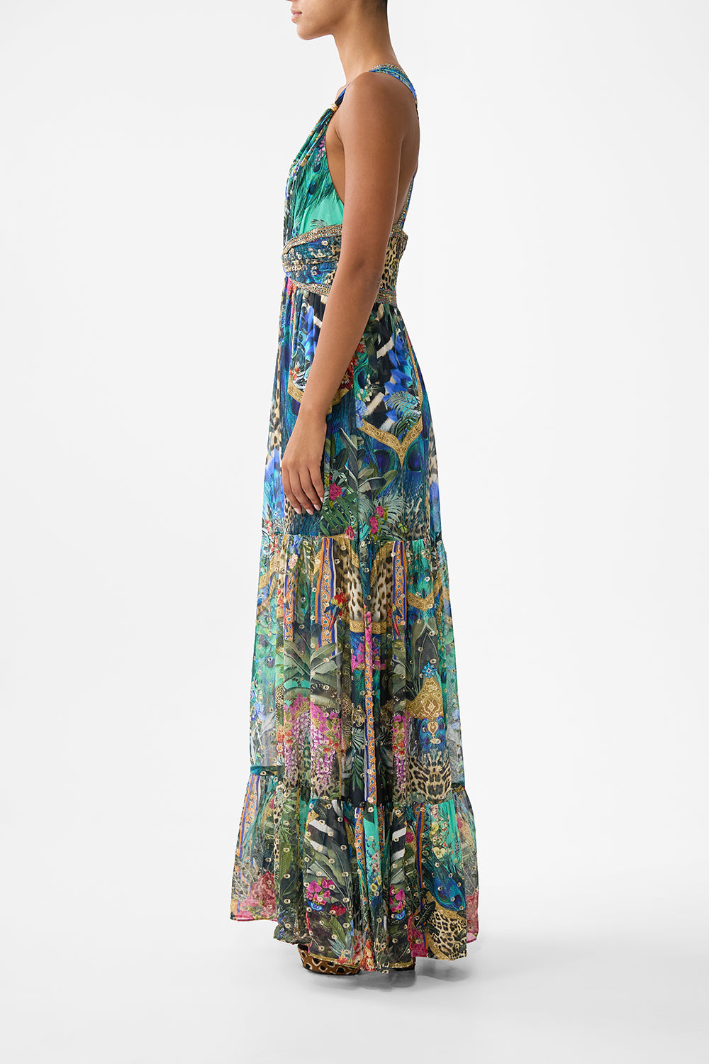 The CAMILLA PYJAMA SHIRT TWILIGHT IN ISTANBUL in our  print.