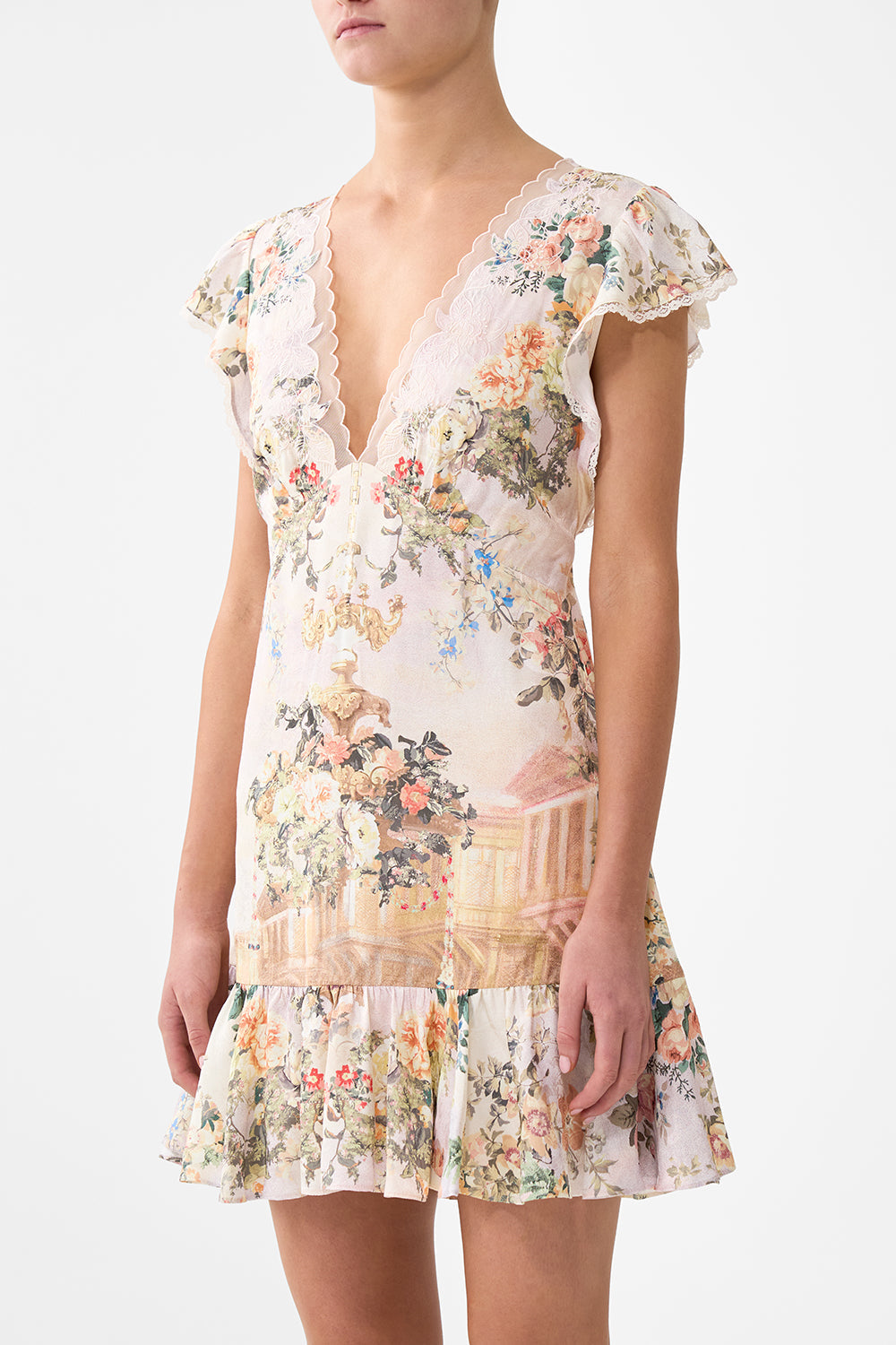 The CAMILLA BUTTON THROUGH SCARF BLOUSE MINIATURE MOMENTS in our MINIATURE MOMENTS print.
