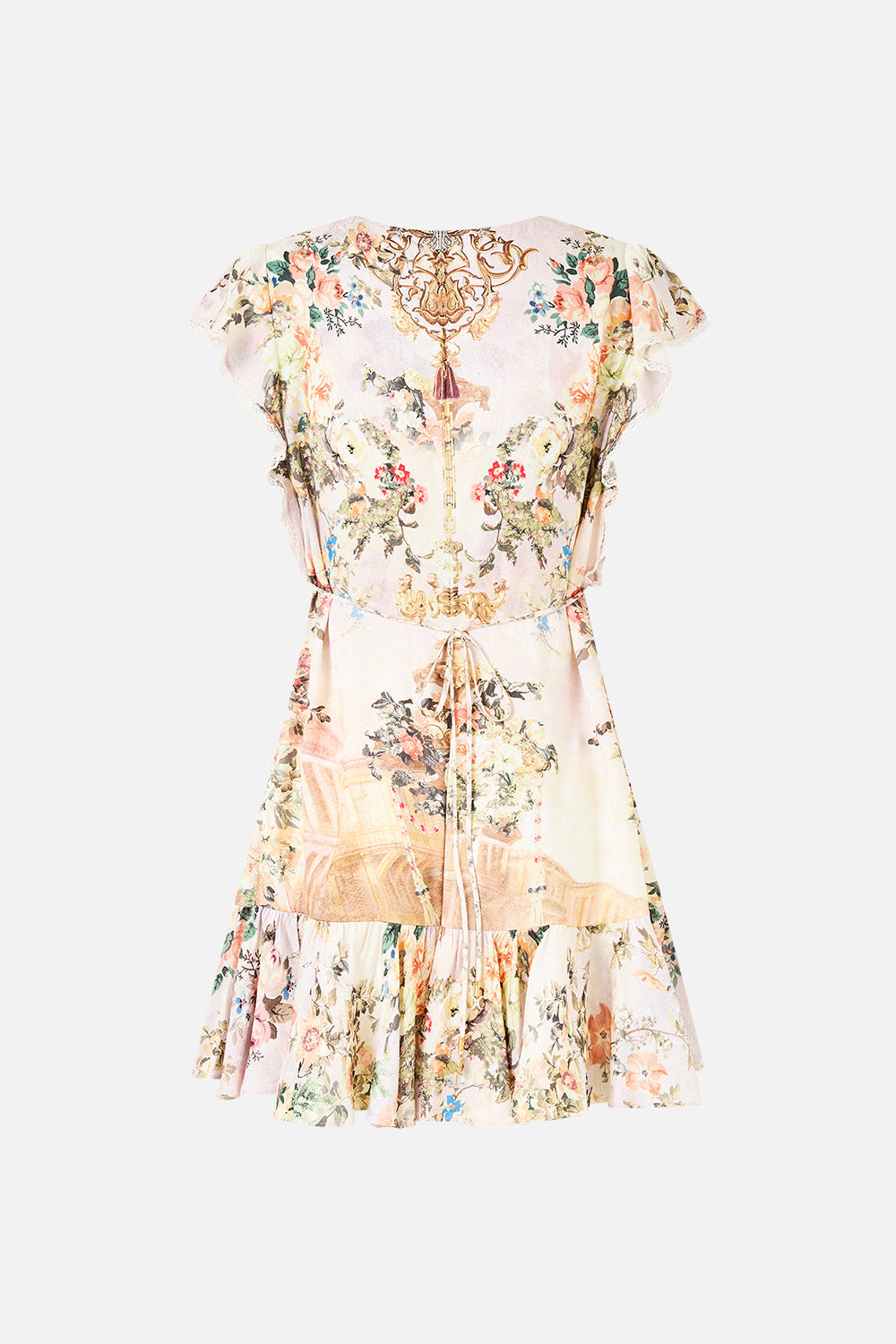 The CAMILLA BUTTON THROUGH SCARF BLOUSE MINIATURE MOMENTS in our  print.