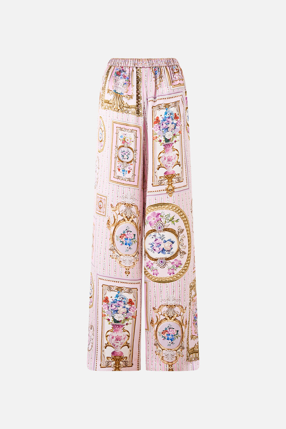 The CAMILLA LOUNGE PANT HEIRLOOM EMPIRE in our  print.