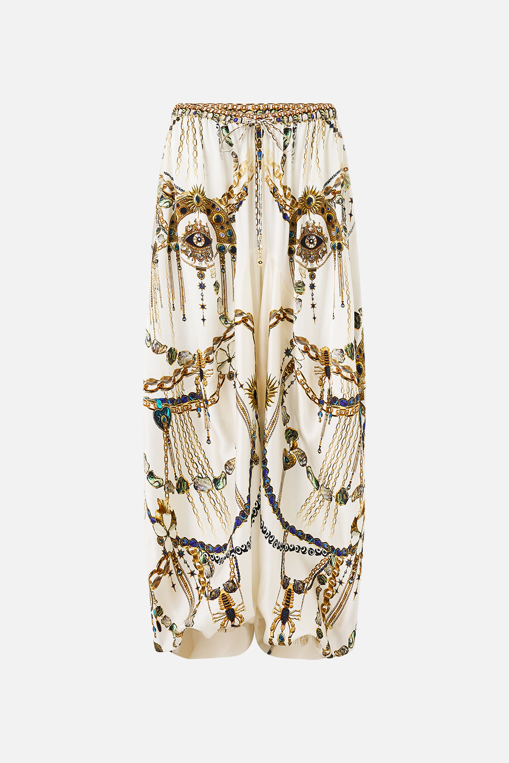 The CAMILLA JERSEY TANK DRESS LADY LIONHEART in our  print.