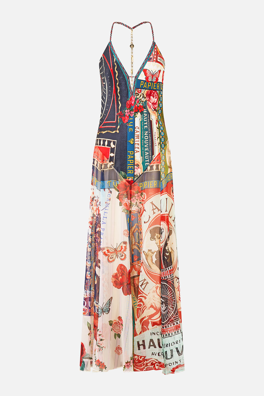 The CAMILLA WAISTBAND RUFFLE HEM SKIRT TWILIGHT IN ISTANBUL in our  print.