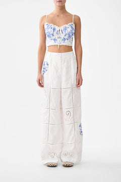 WIDE LEG WAISTED PANT ALL ABOUT THAT LACE