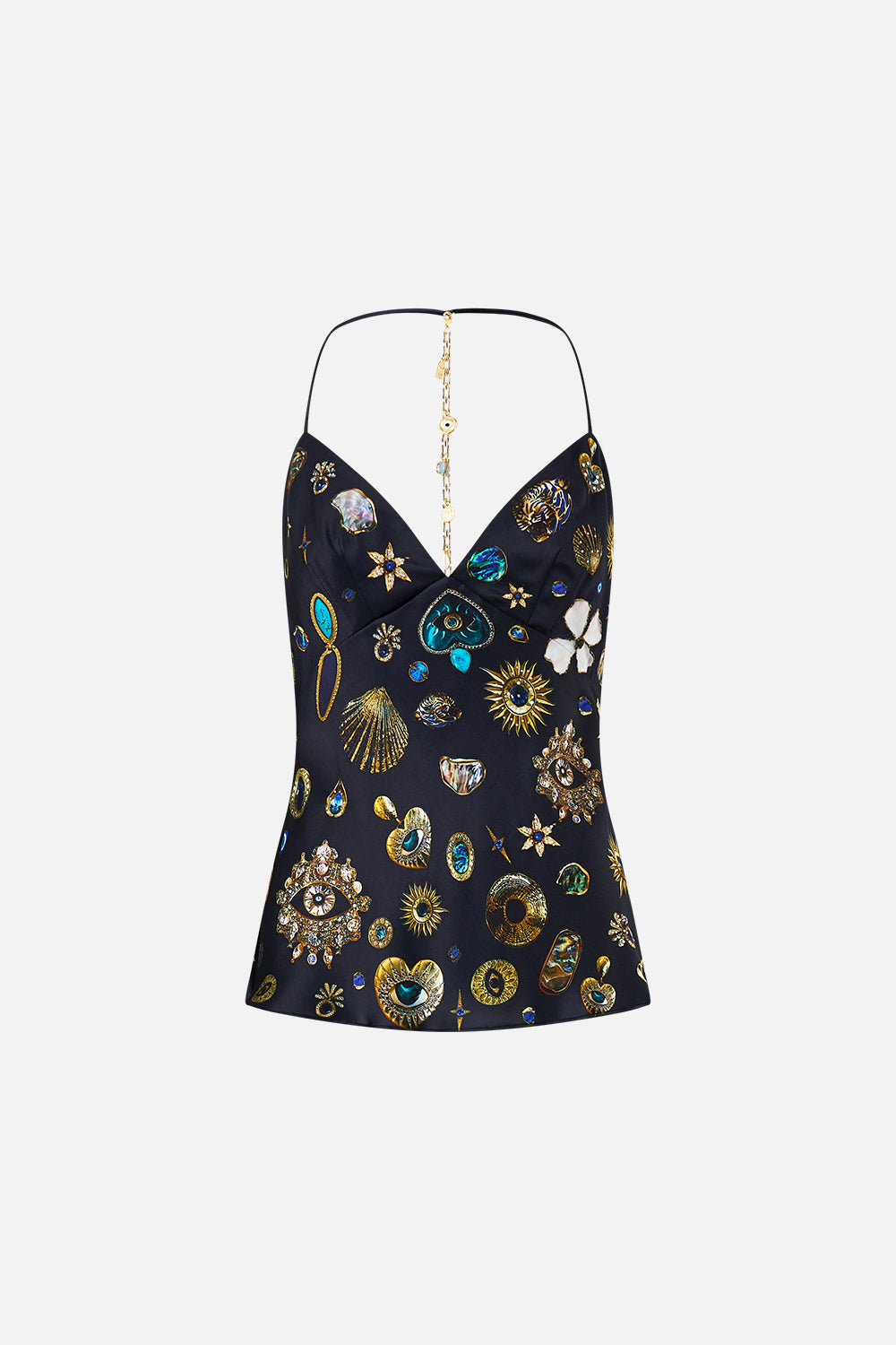 The CAMILLA MID LENGTH BOARDSHORT WITH ELASTIC WAIST KAPADOKYA KITSCH in our  print.