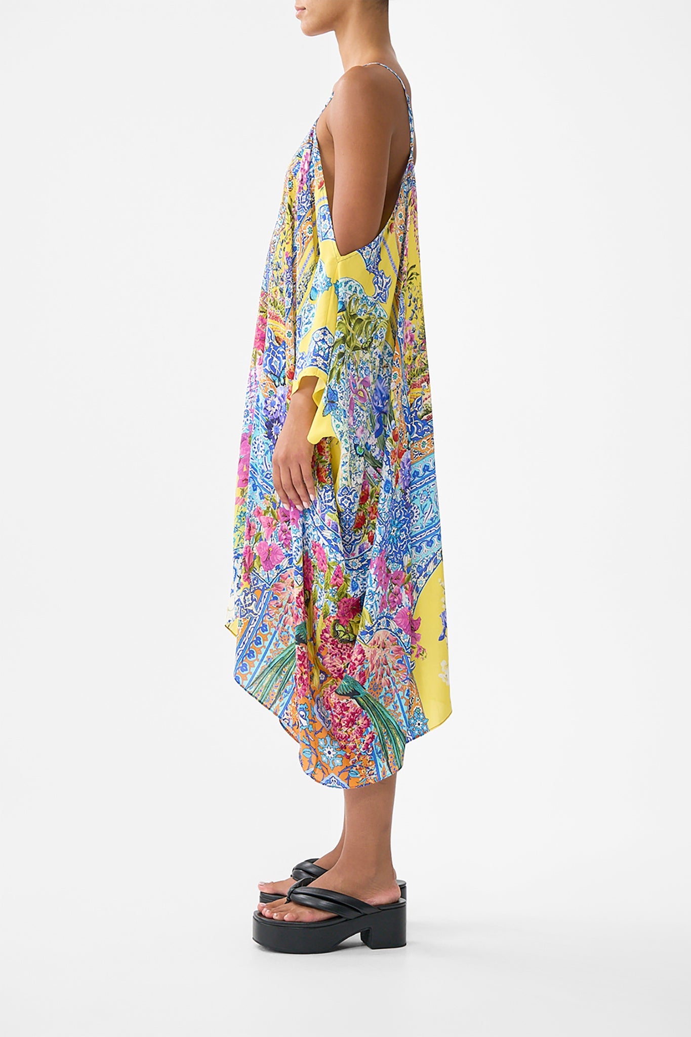 The CAMILLA THROW OVER OTTOMAN ELEGANCE in our OTTOMAN ELEGANCE print.