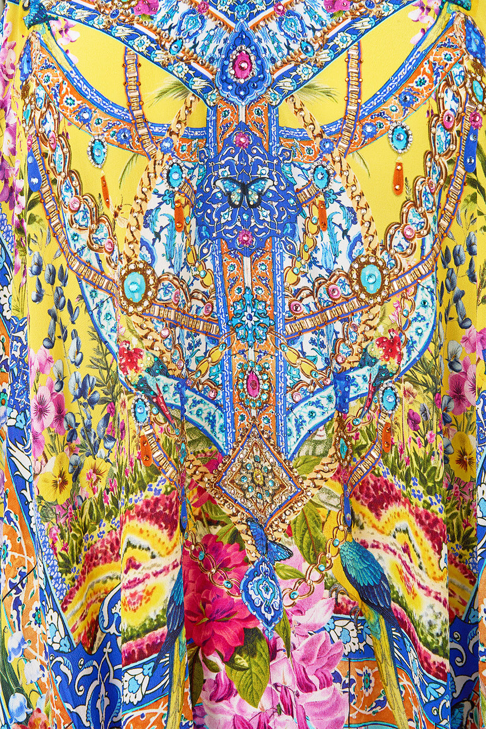 The CAMILLA THROW OVER OTTOMAN ELEGANCE in our  print.