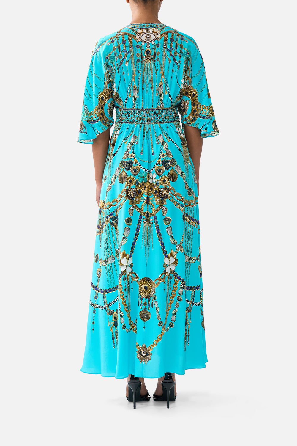 TWIST FRONT WAISTED DRESS TOTEMS AND TREASURES