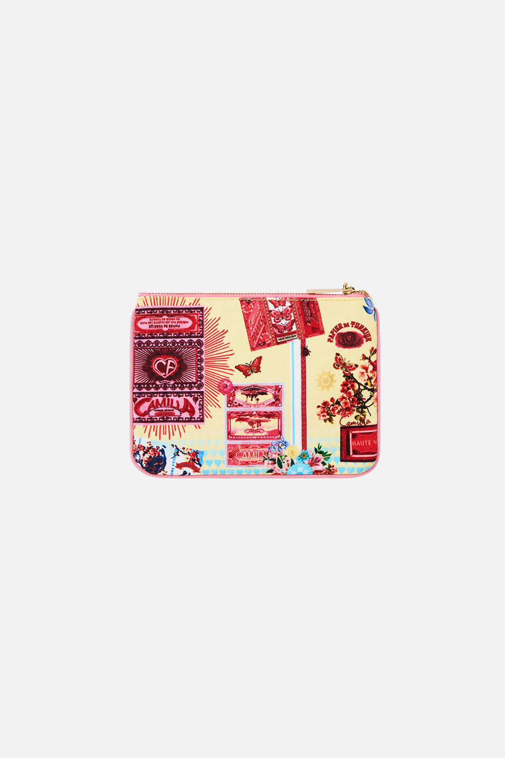 The CAMILLA WOVEN TWIST HEADBAND BODRUM BOTANICALS in our BODRUM BOTANICALS print.