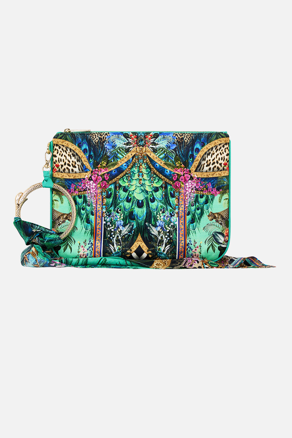 The CAMILLA SCRUNCHIE WITH TIE DARLING BUDS in our  print.
