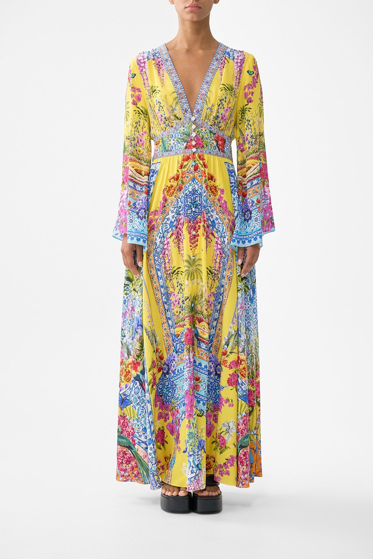 KIMONO SLEEVE DRESS WITH SHIRRING DETAIL SULTANAHMET SUMMER