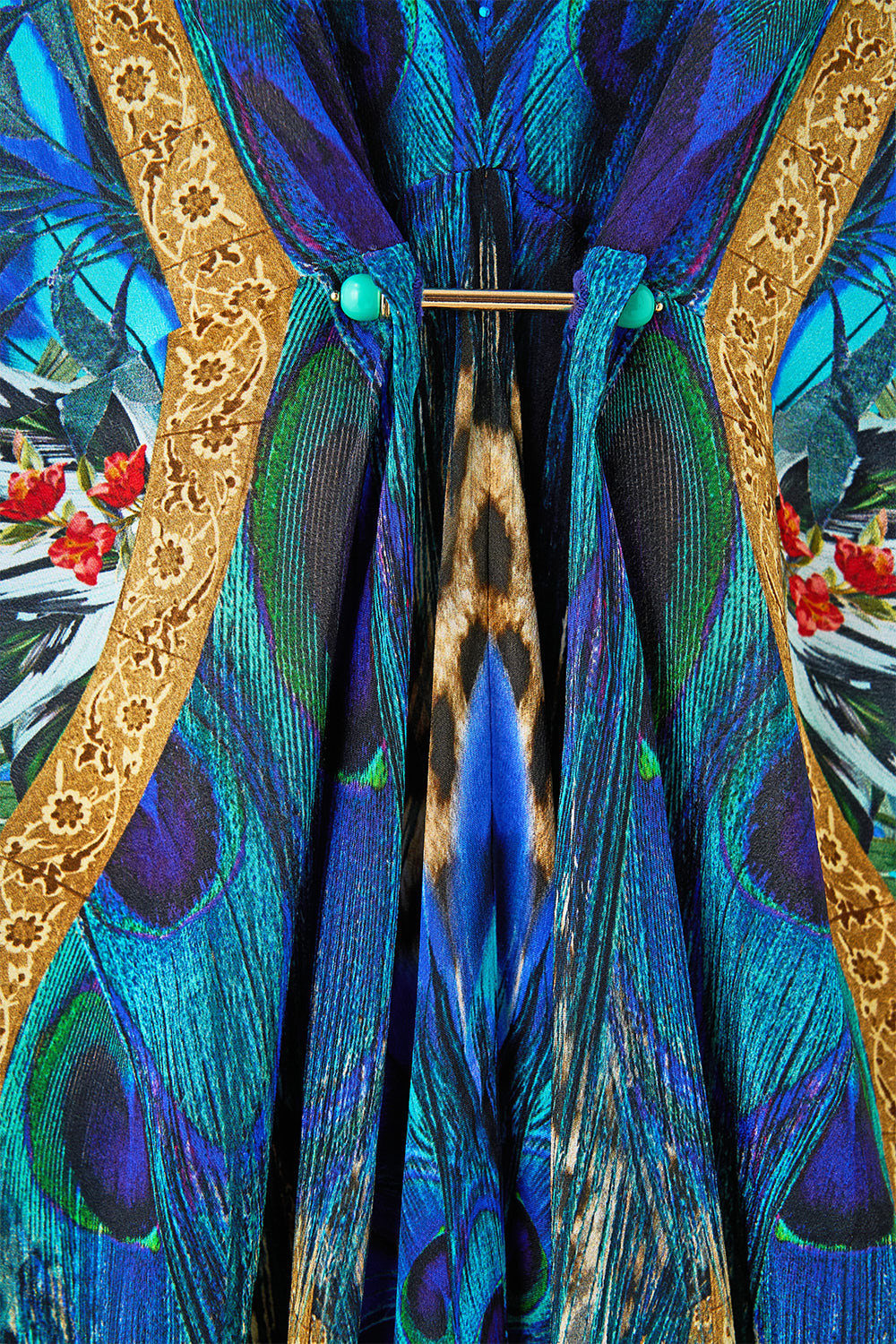 PIERCED V-NECK KAFTAN ANIMAL ALCHEMY