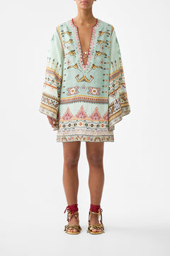 DEEP V-NECK HARDWARE SHORT KAFTAN LEGEND HAS IT