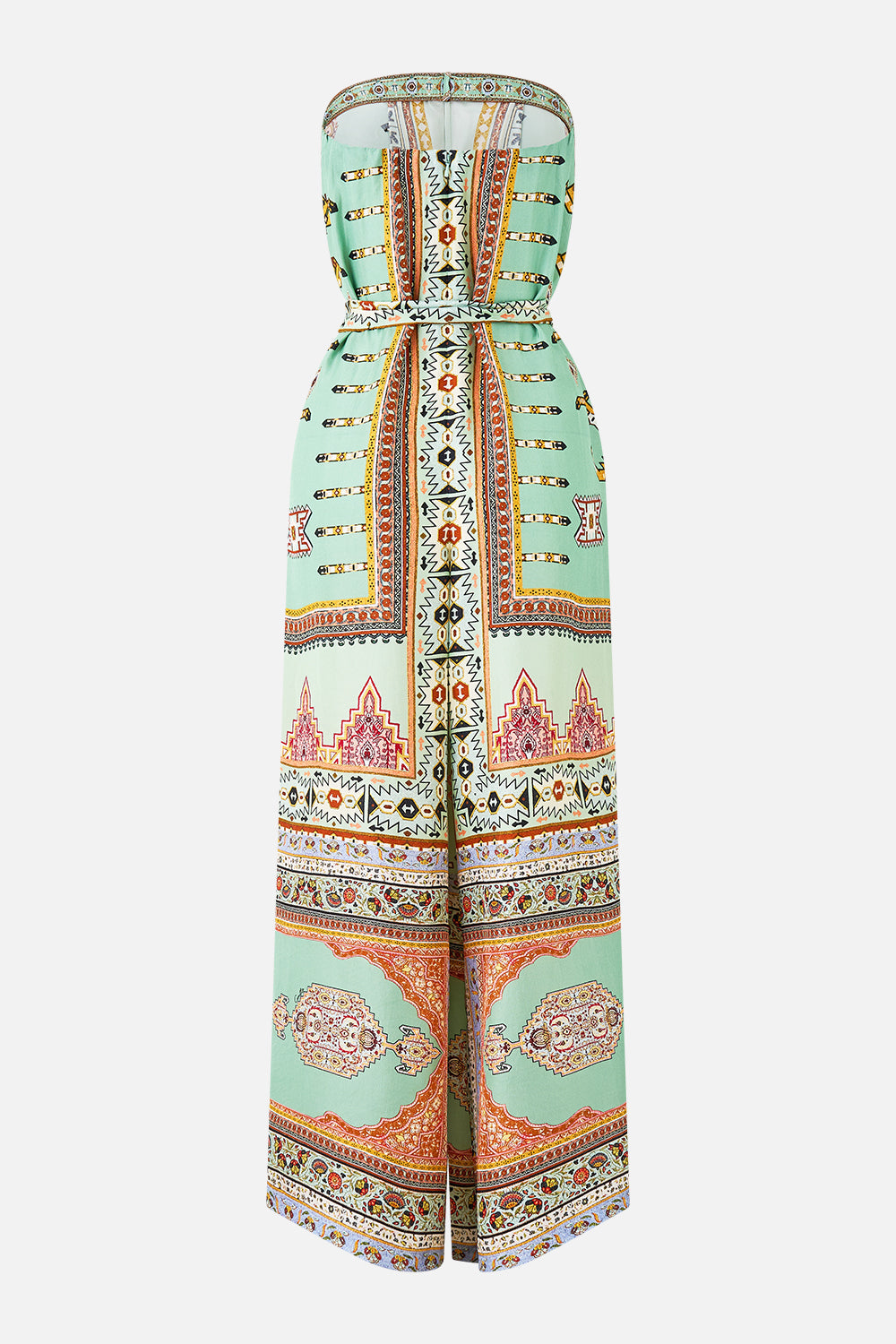 The CAMILLA DRAWSTRING BOW BEACH BAG ANIMAL ALCHEMY in our  print.