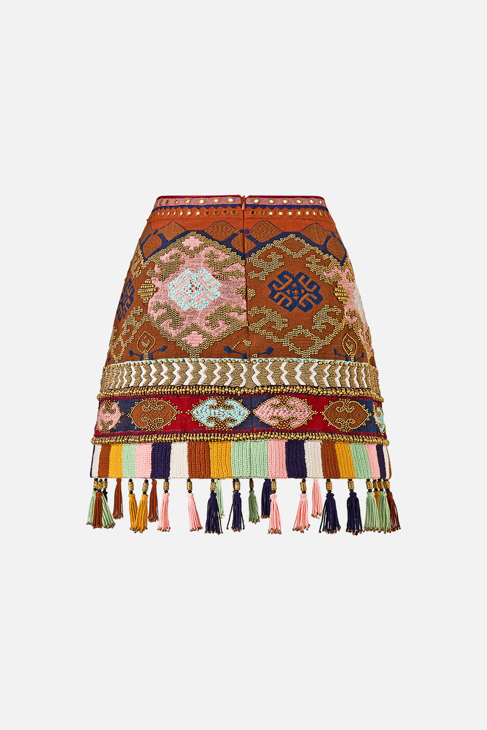 The CAMILLA TUCK FRONT JERSEY DRESS SONG OF THE SOLSTICE in our  print.