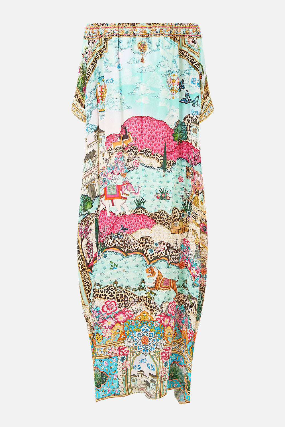 The CAMILLA LARGE SQUARE CUSHION SULTANS AND QUEENS in our SULTANS AND QUEENS print.