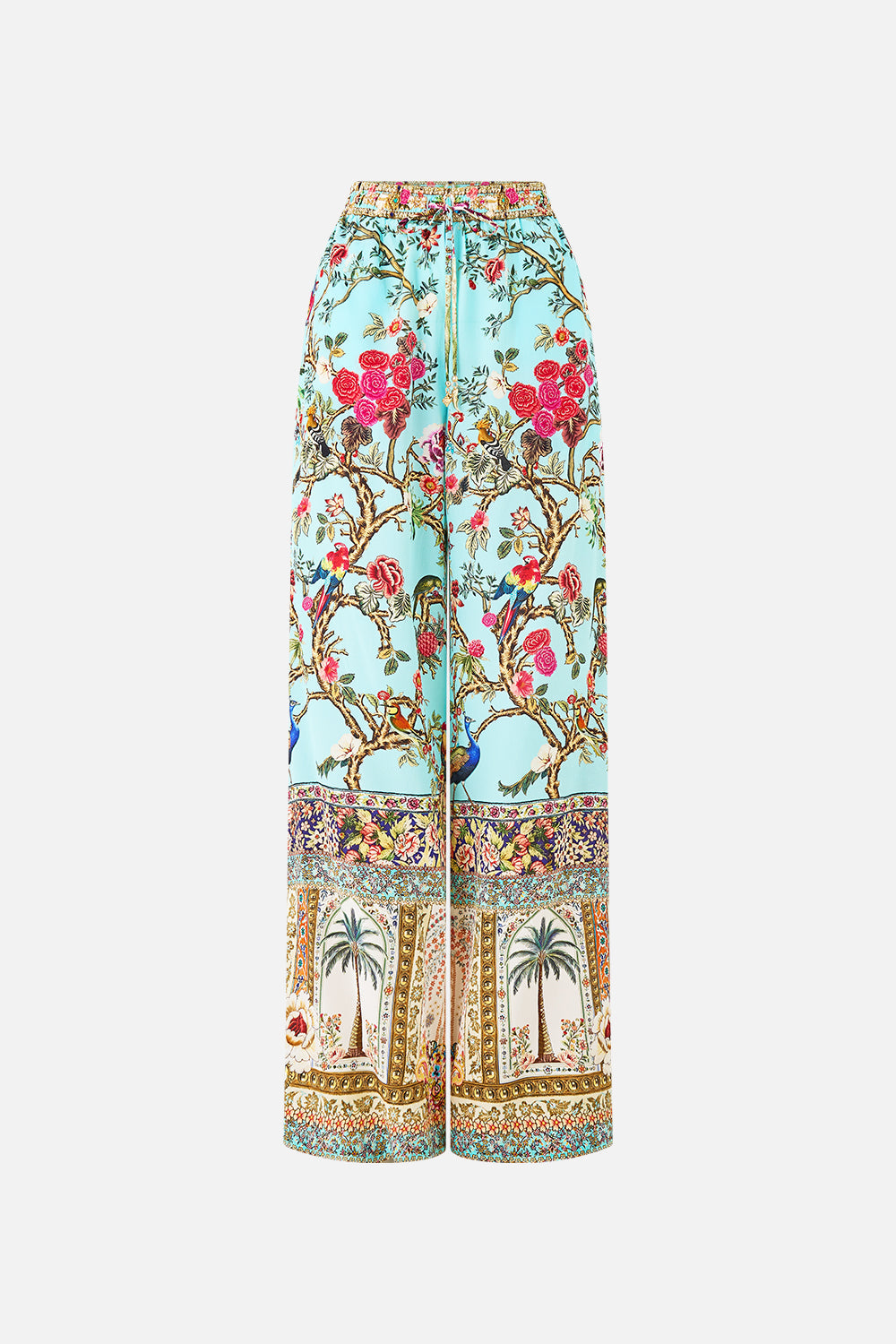 The CAMILLA SCOOP NECK ONE PIECE WITH SCOOP BACK JUNGLE FLIGHT in our  print.