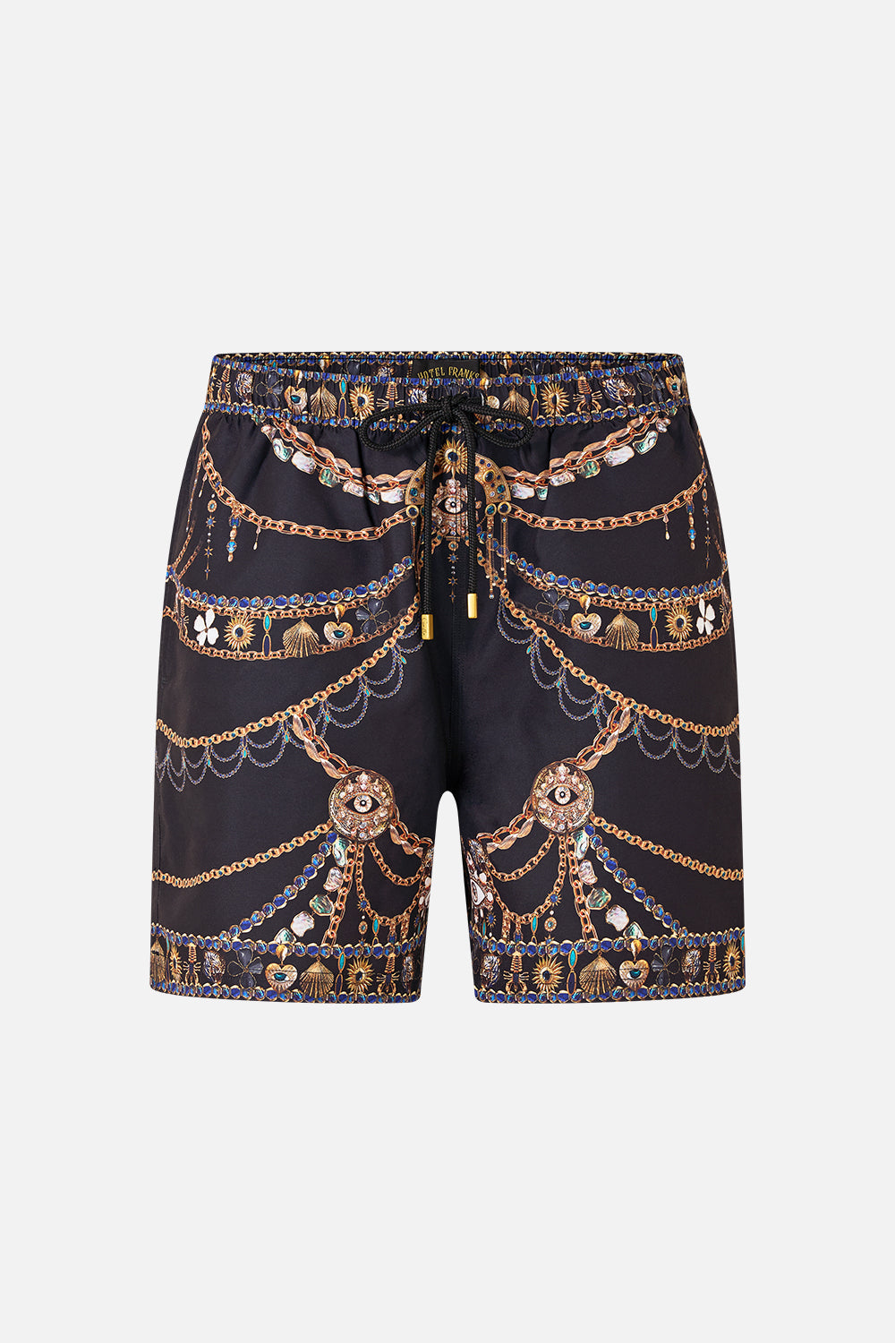MID LENGTH BOARDSHORT WITH ELASTIC WAIST AMULETS AND ALCHEMY