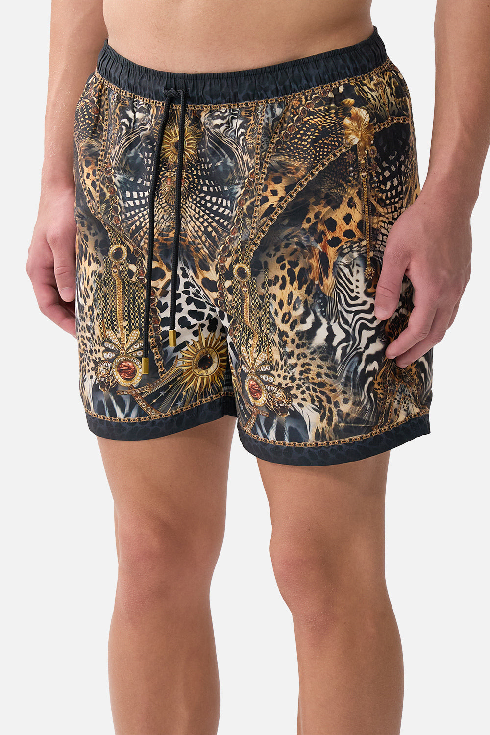 The CAMILLA TUCK FRONT PANT THE BOSPHOROUS in our THE BOSPHOROUS print.