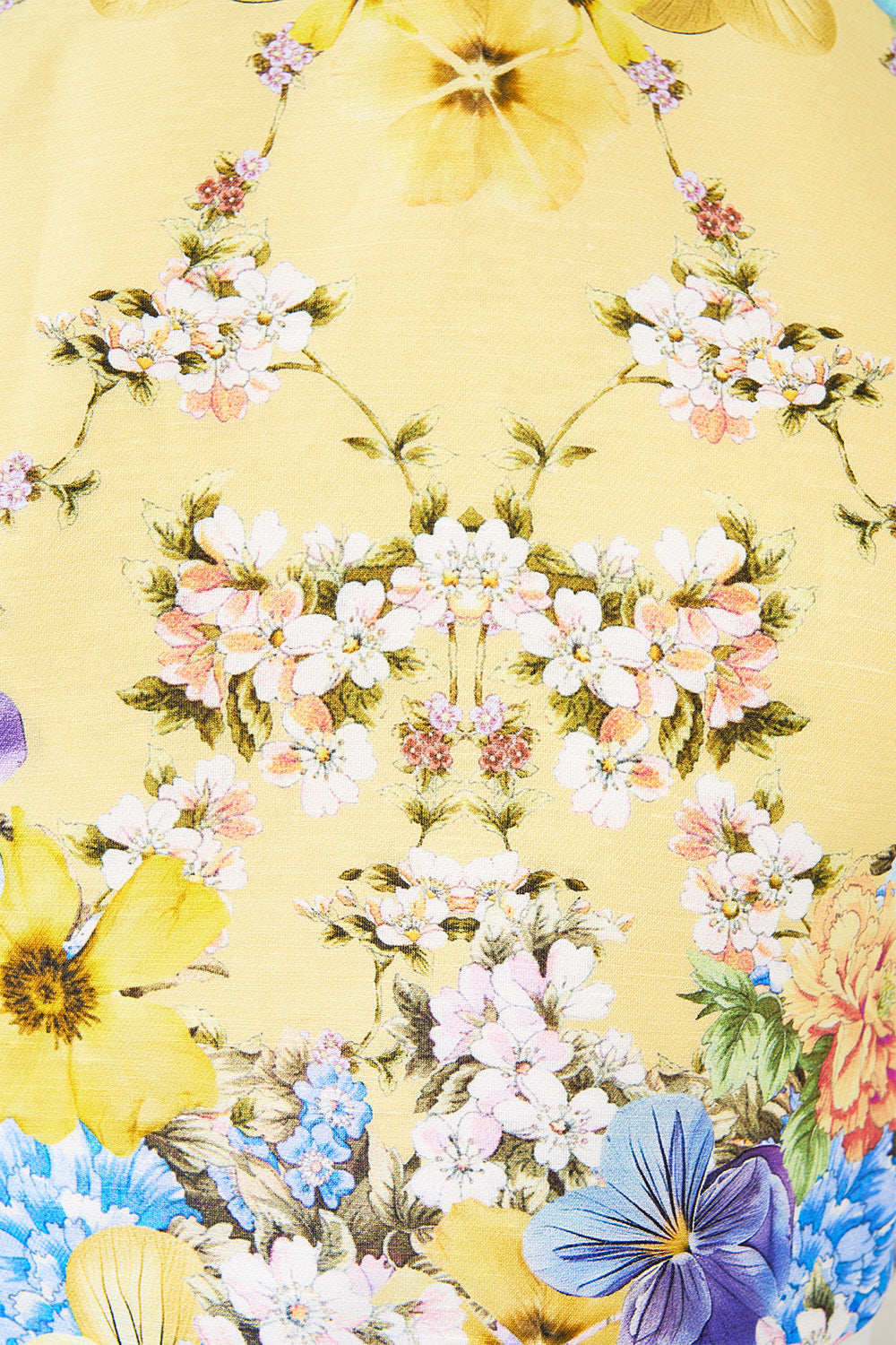 The CAMILLA KIDS WIDE STRAP PLAYSUIT WITH FRILL EDGES LADY LIMONADA in our  print.