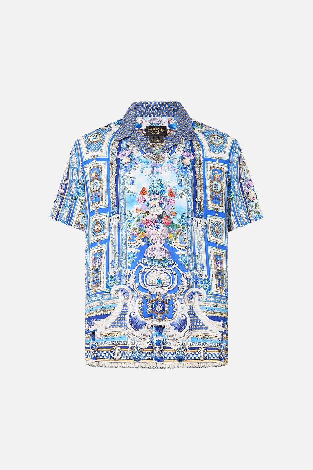 SHORT SLEEVE CAMP COLLARED SHIRT OTTOMAN OPULENCE