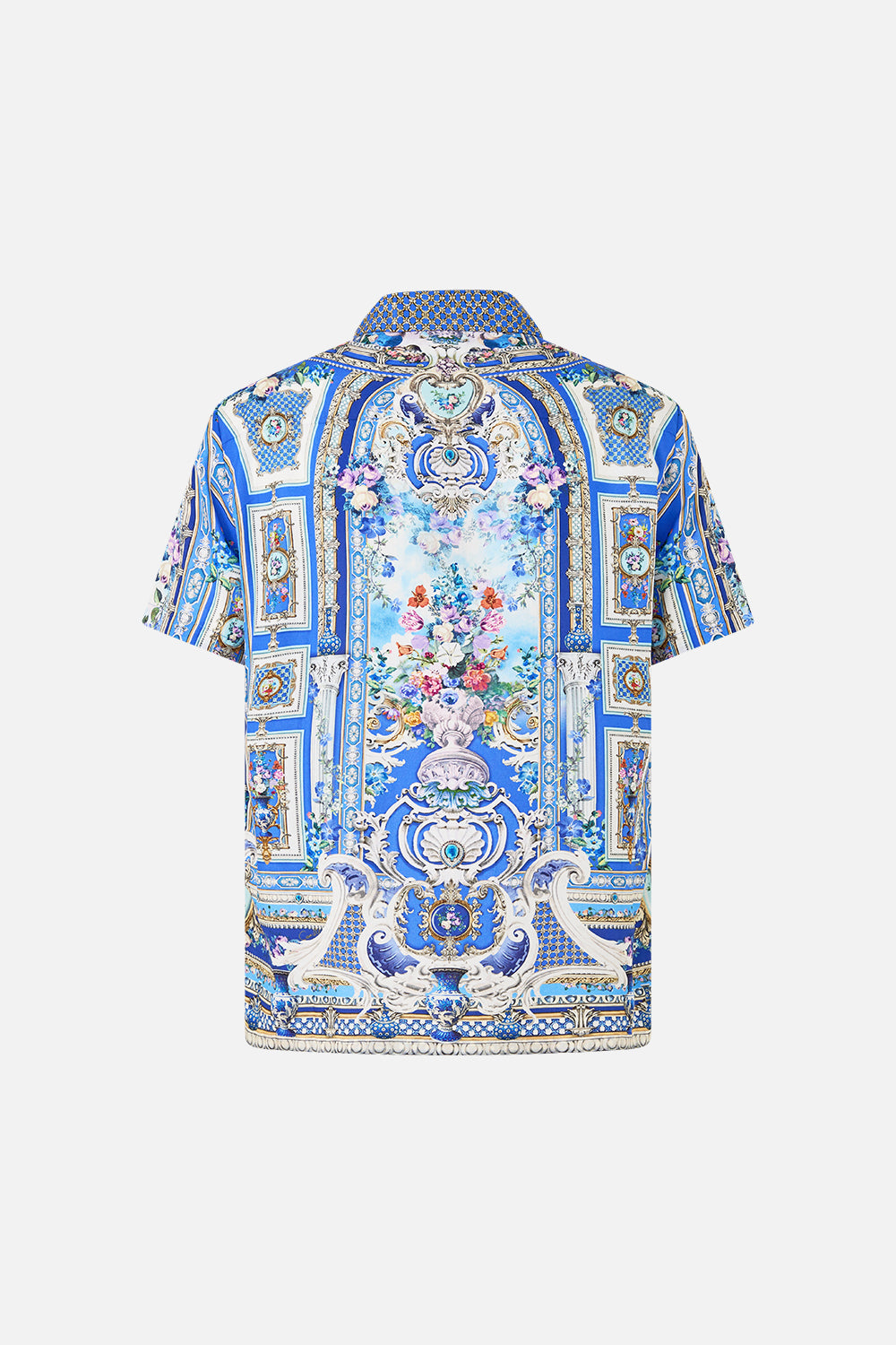SHORT SLEEVE CAMP COLLARED SHIRT OTTOMAN OPULENCE
