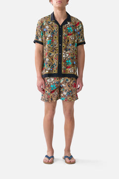 SHORT SLEEVE CAMP COLLARED SHIRT NAZAR NIRVANA