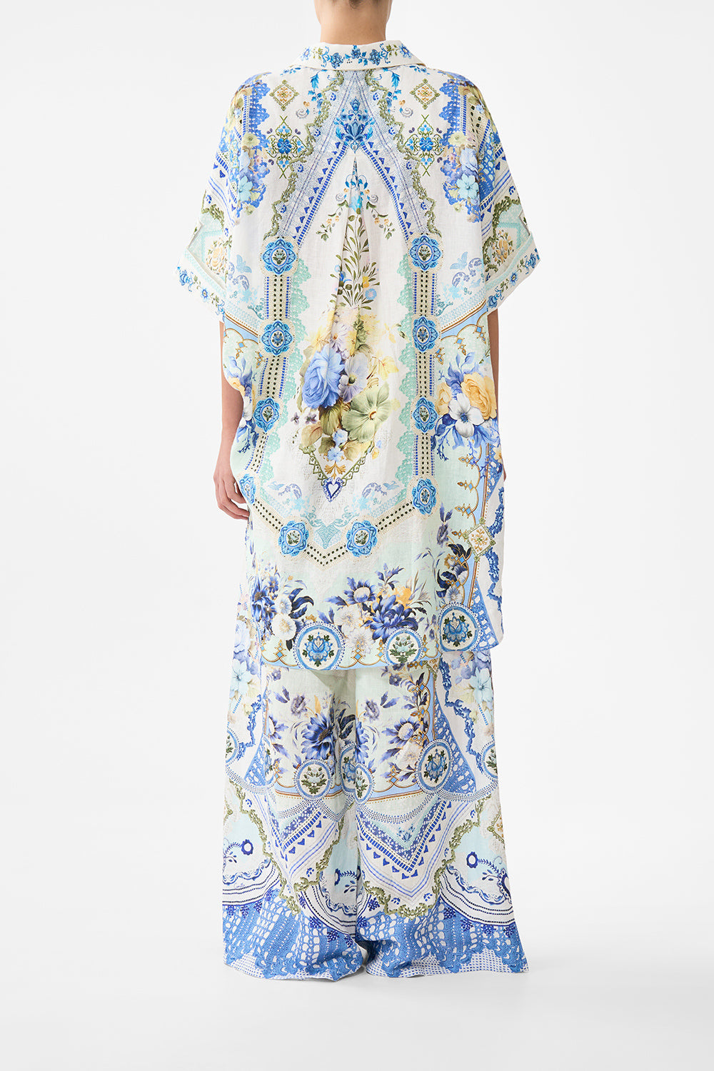 The CAMILLA SHOESTRING STRAP JUMPSUIT THE BOSPHOROUS in our  print.