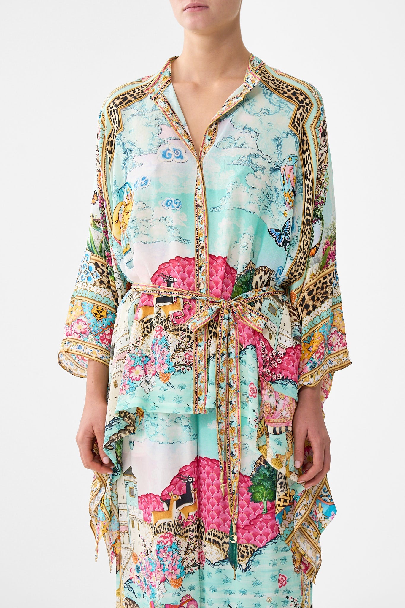 The CAMILLA BAT SLEEVE DRESS THE BOSPHOROUS in our  print.