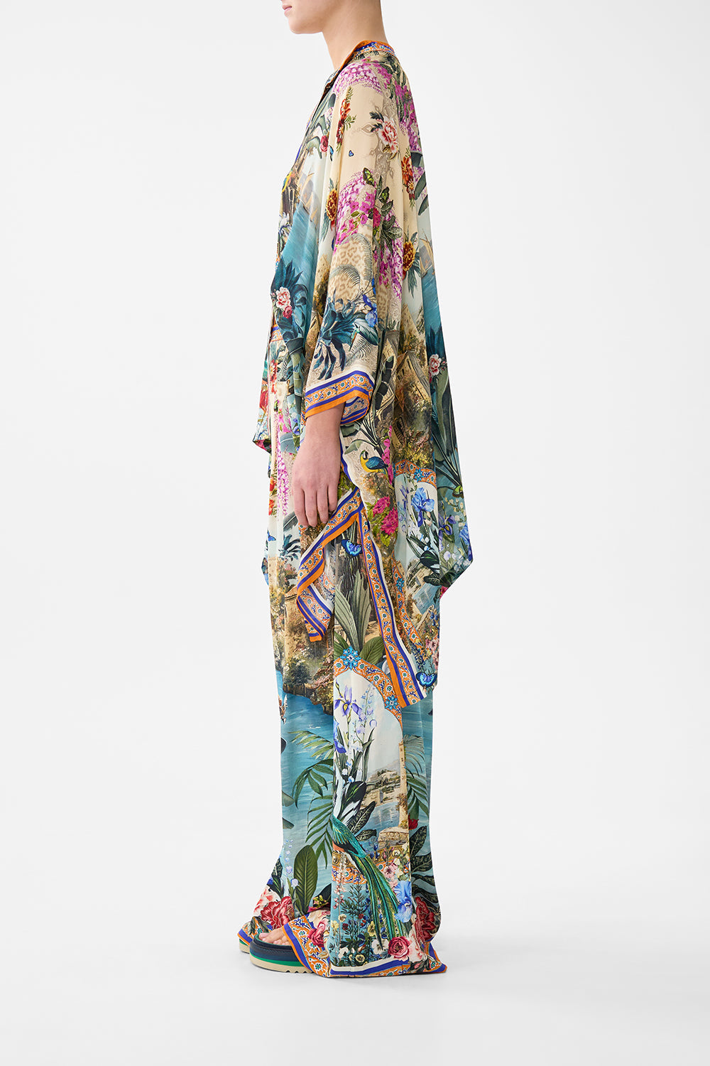 TUCK FRONT PANT BODRUM BOTANICALS