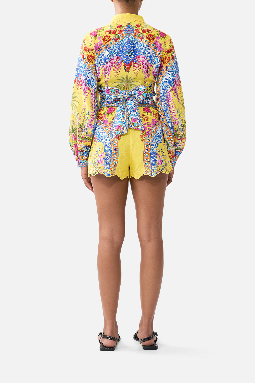 The CAMILLA SCRUNCHIE WITH FRILL EDGE OLÉ OLÉ in our OLÉ OLÉ print.