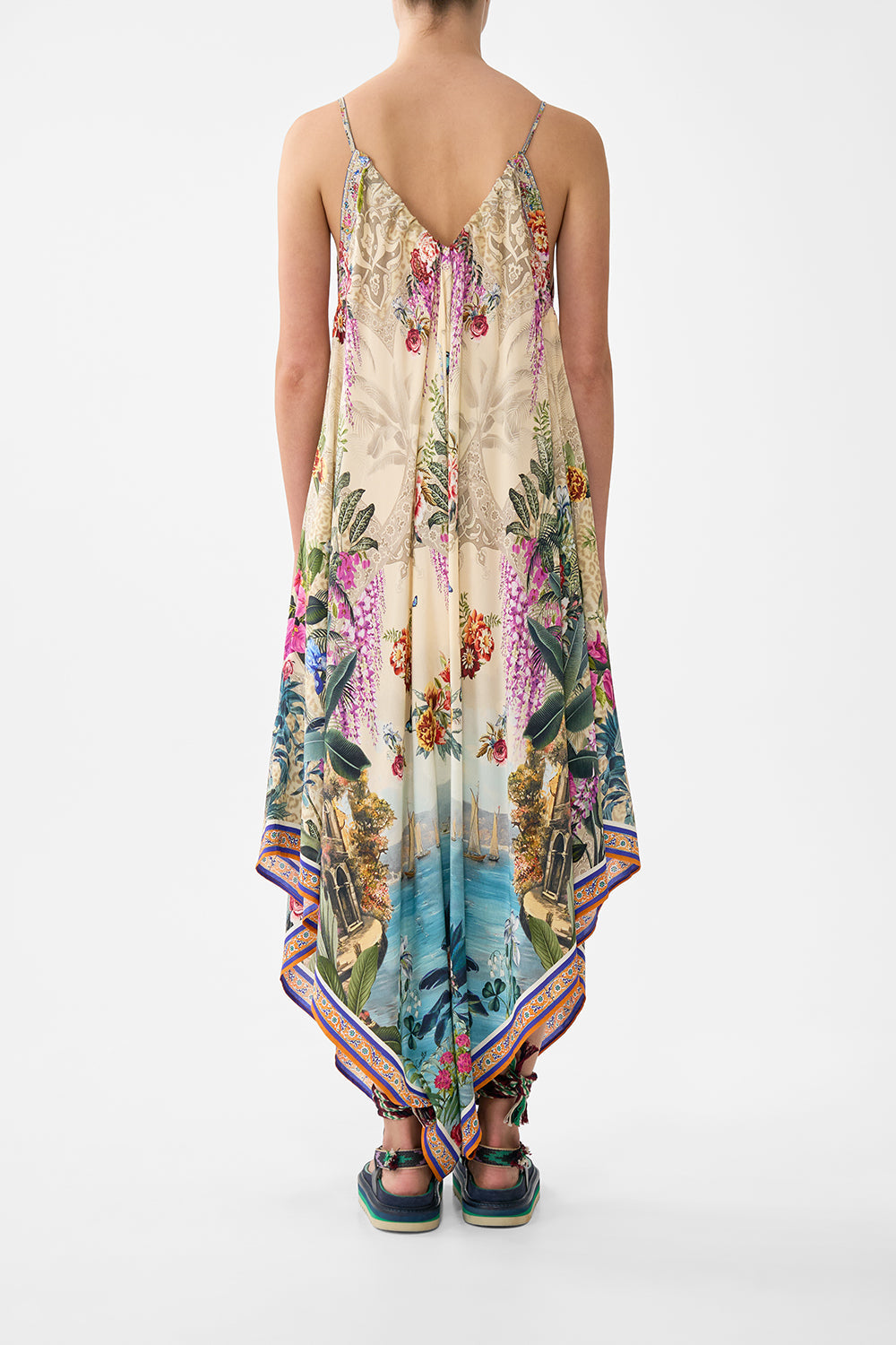 The CAMILLA STRAIGHT LEG EMBROIDERED PANT SULTANAHMET SUMMER in our  print.