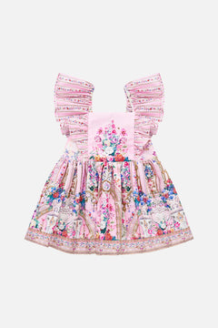 BABIES FLARED DRESS WITH FRILL SHOULDER PALATIAL PASTELS