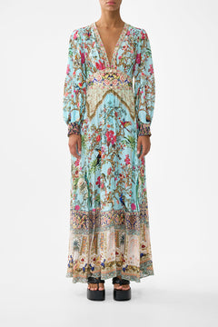 BUTTON DRESS WITH SHAPED WAISTBAND SULTANS AND QUEENS