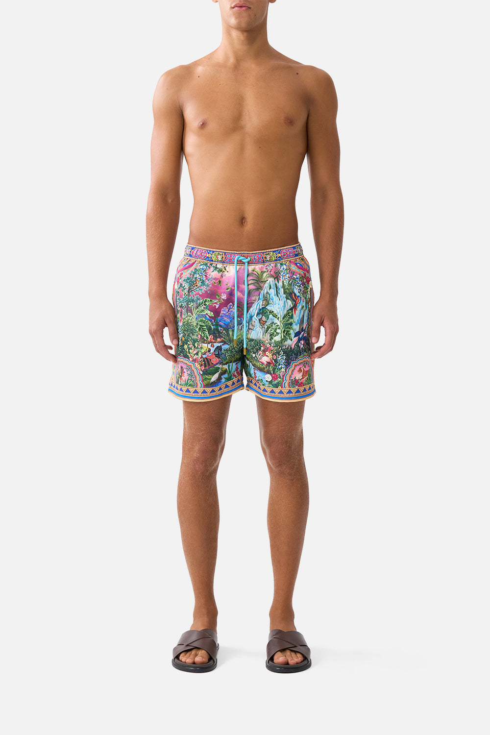 The CAMILLA MINI REGULAR BIKINI BOTTOM FELINE FOLKLORE in our FELINE FOLKLORE print.