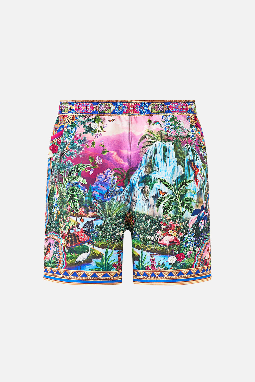 The CAMILLA MINI REGULAR BIKINI BOTTOM FELINE FOLKLORE in our  print.