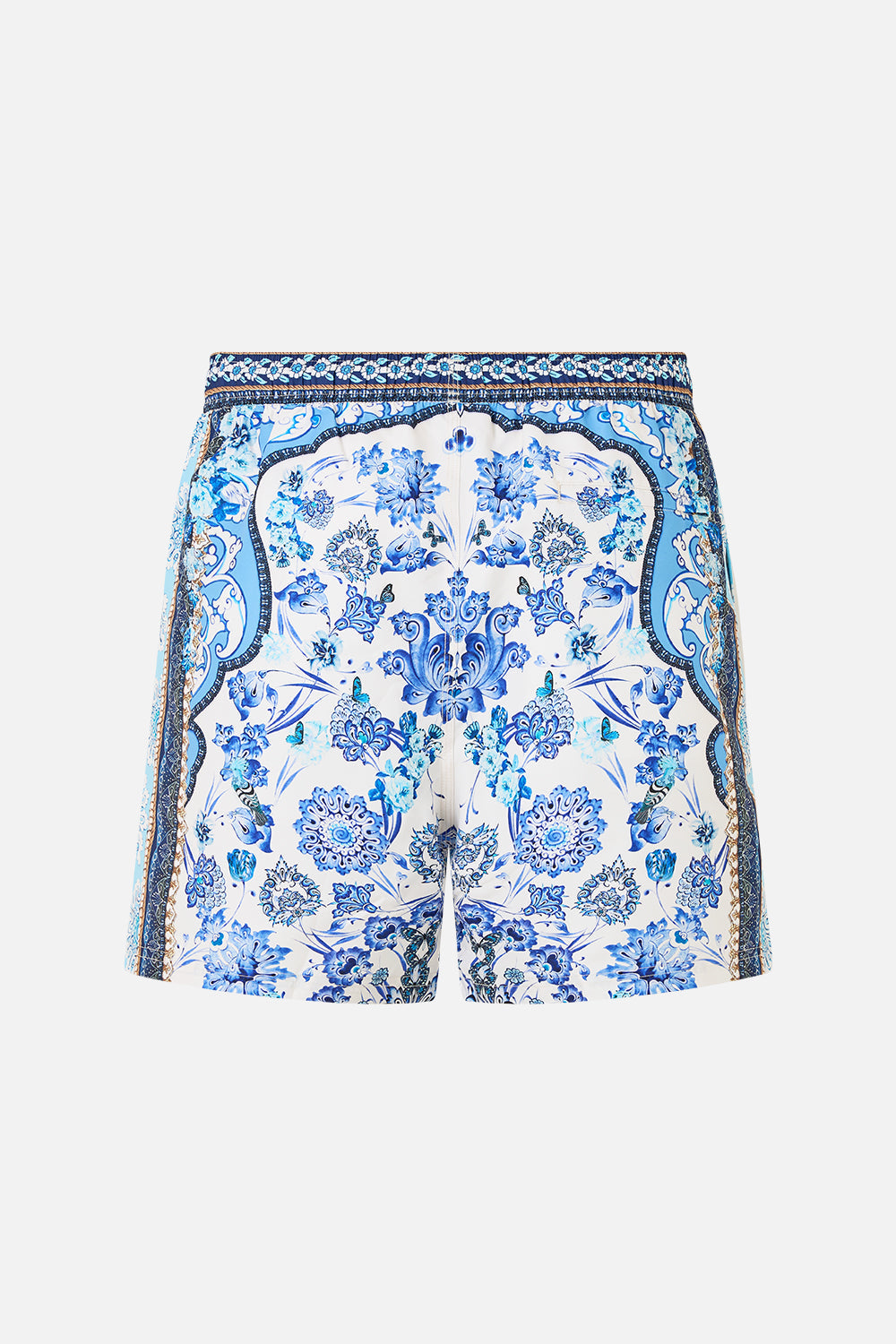 The CAMILLA RUFFLE HEM HALTER DRESS TURKISH DELIGHT in our  print.