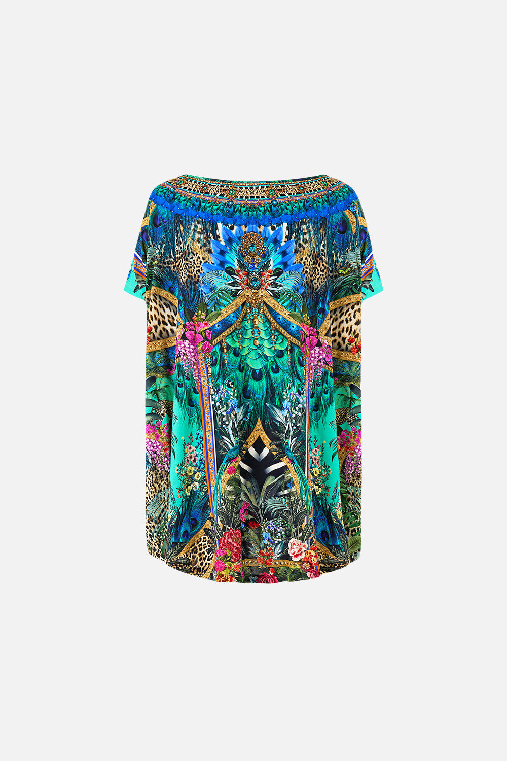 The CAMILLA BABIES JUMP DRESS WITH FRILL NECK CASA DE FIERAS in our CASA DE FIERAS print.